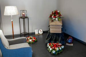 salle de repos funeraire